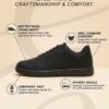Matte Black Sneakers
